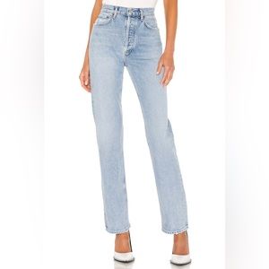 AGOLDE Lana Straight Mid-Rise Jean